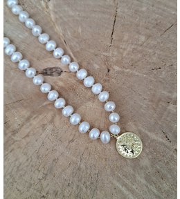 Perlový náhrdelník s přívěškem