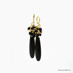 Černý achát a CZ sklo