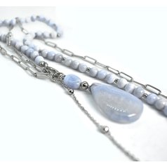 náhrdelník z chalcedonu - přívěšek